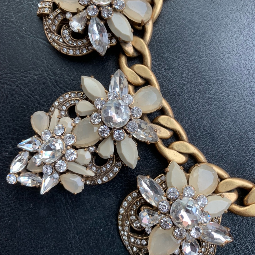 J Crew Statement Necklace gold